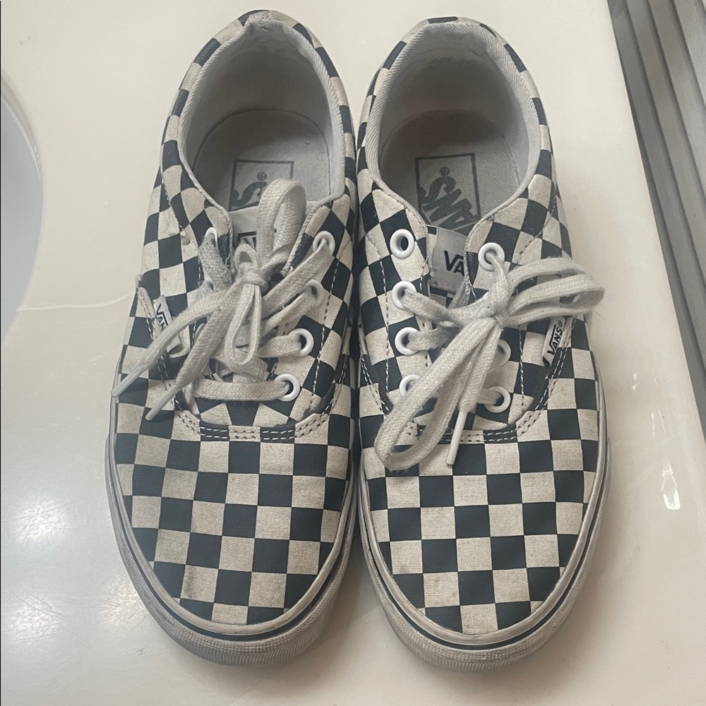 Vans Black and White Checkered Sneakers
